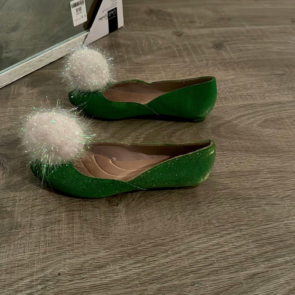 Flat 6.5 women’s green tinker bell flats